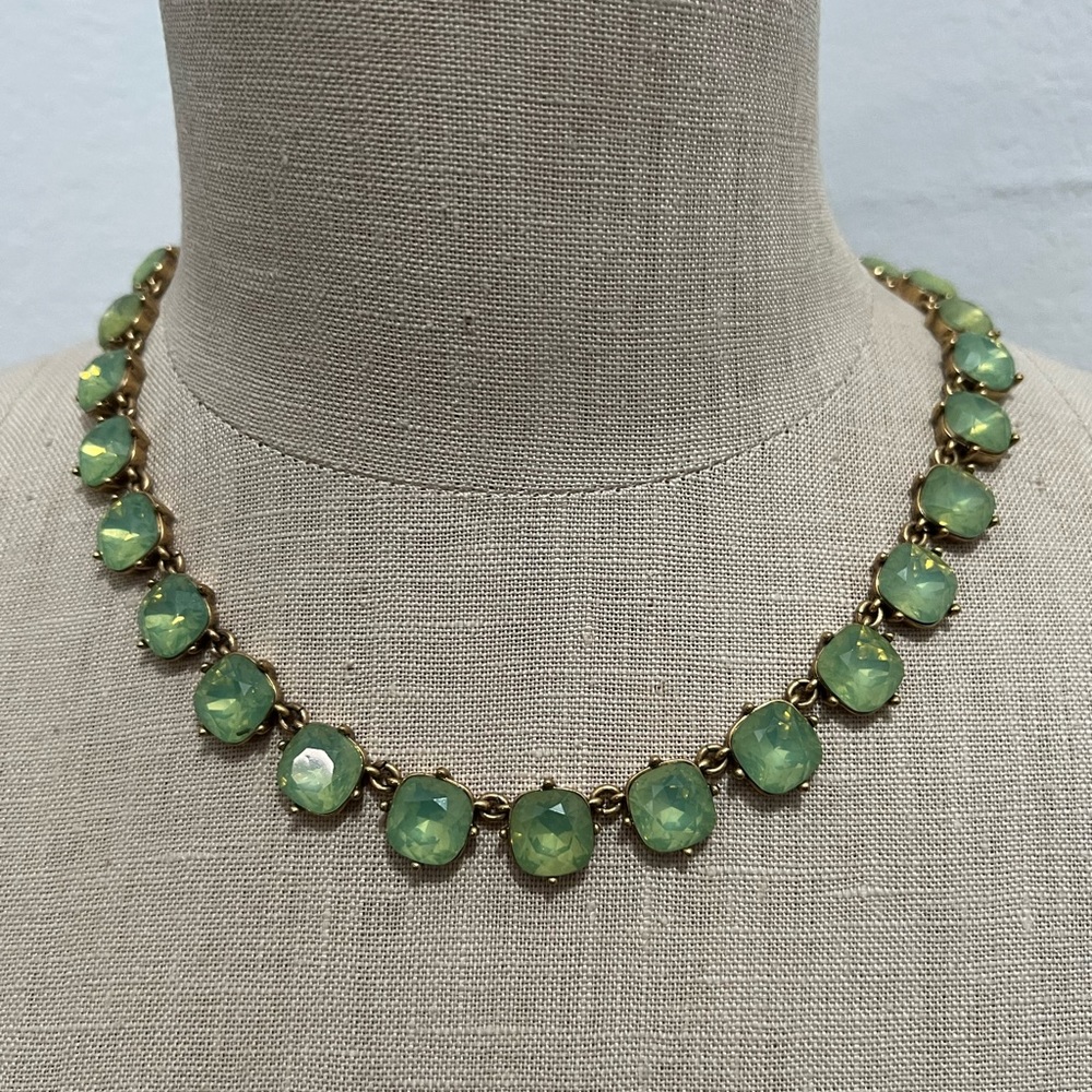 Green j crew necklace